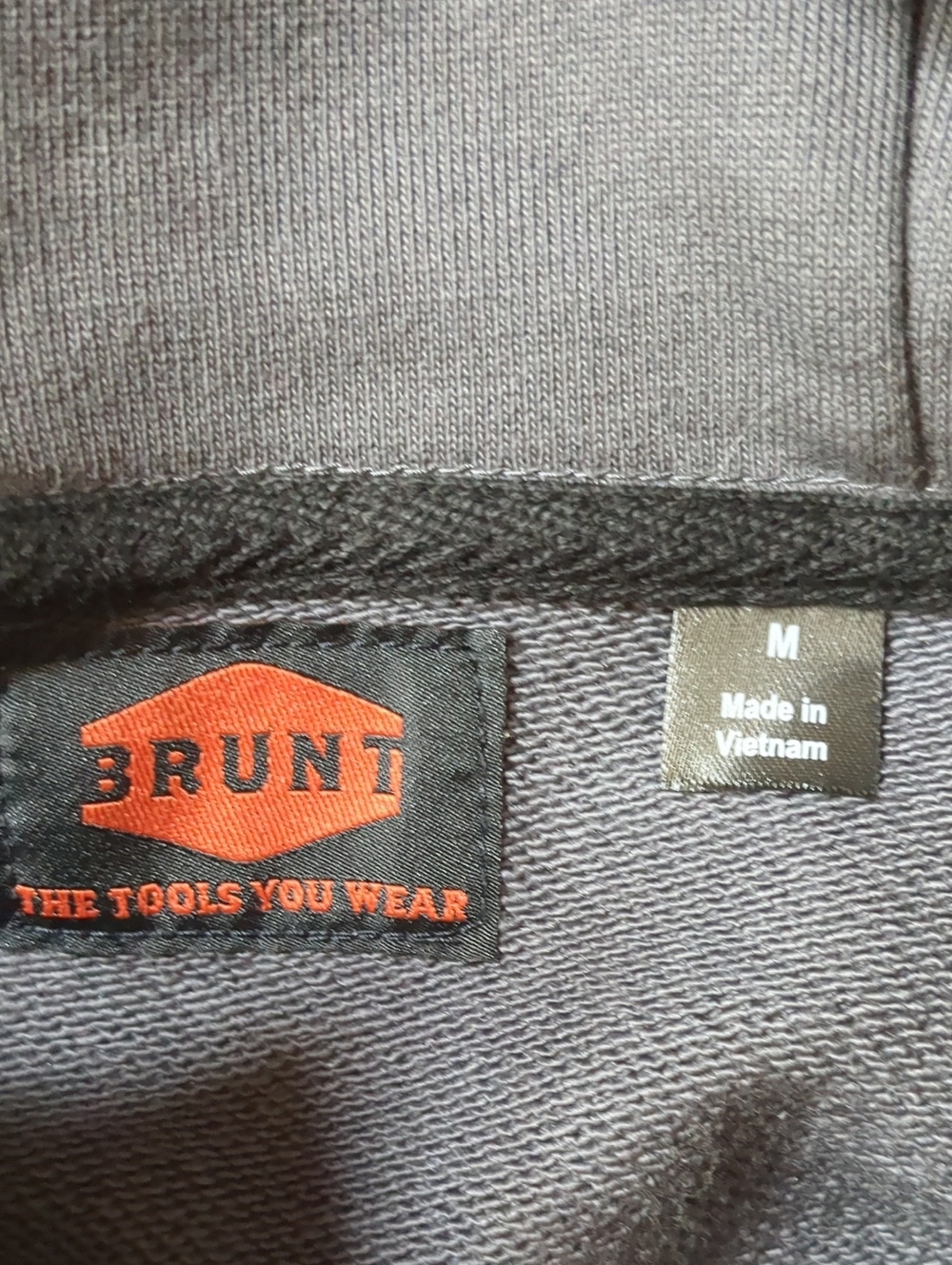 NWOT BRUNT Workwear Heavy Duty Pullover Hoodie Sweatshirt Gray Size M - Picture 7 of 7